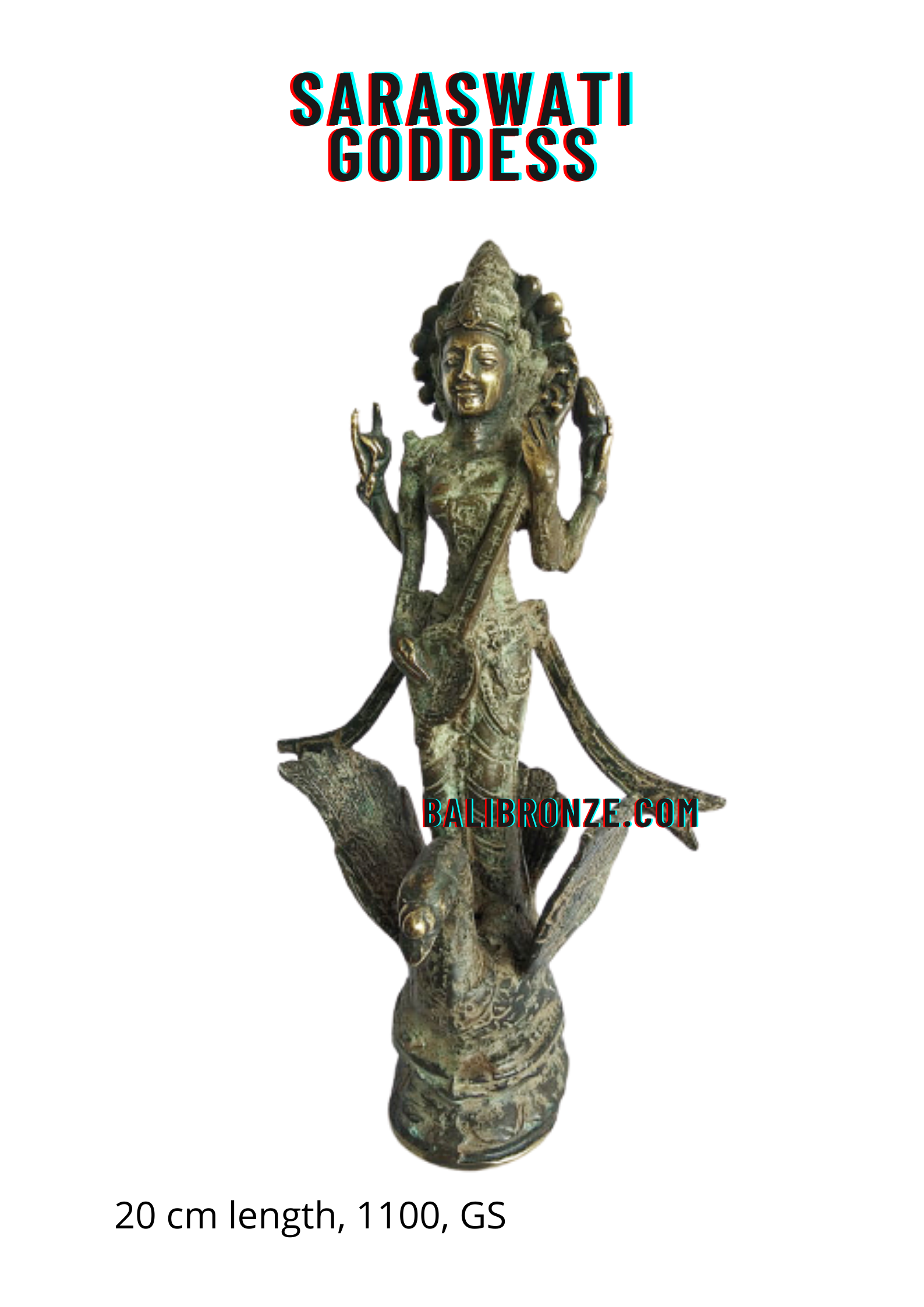 1100 Saraswati Goddess 20 cm GS