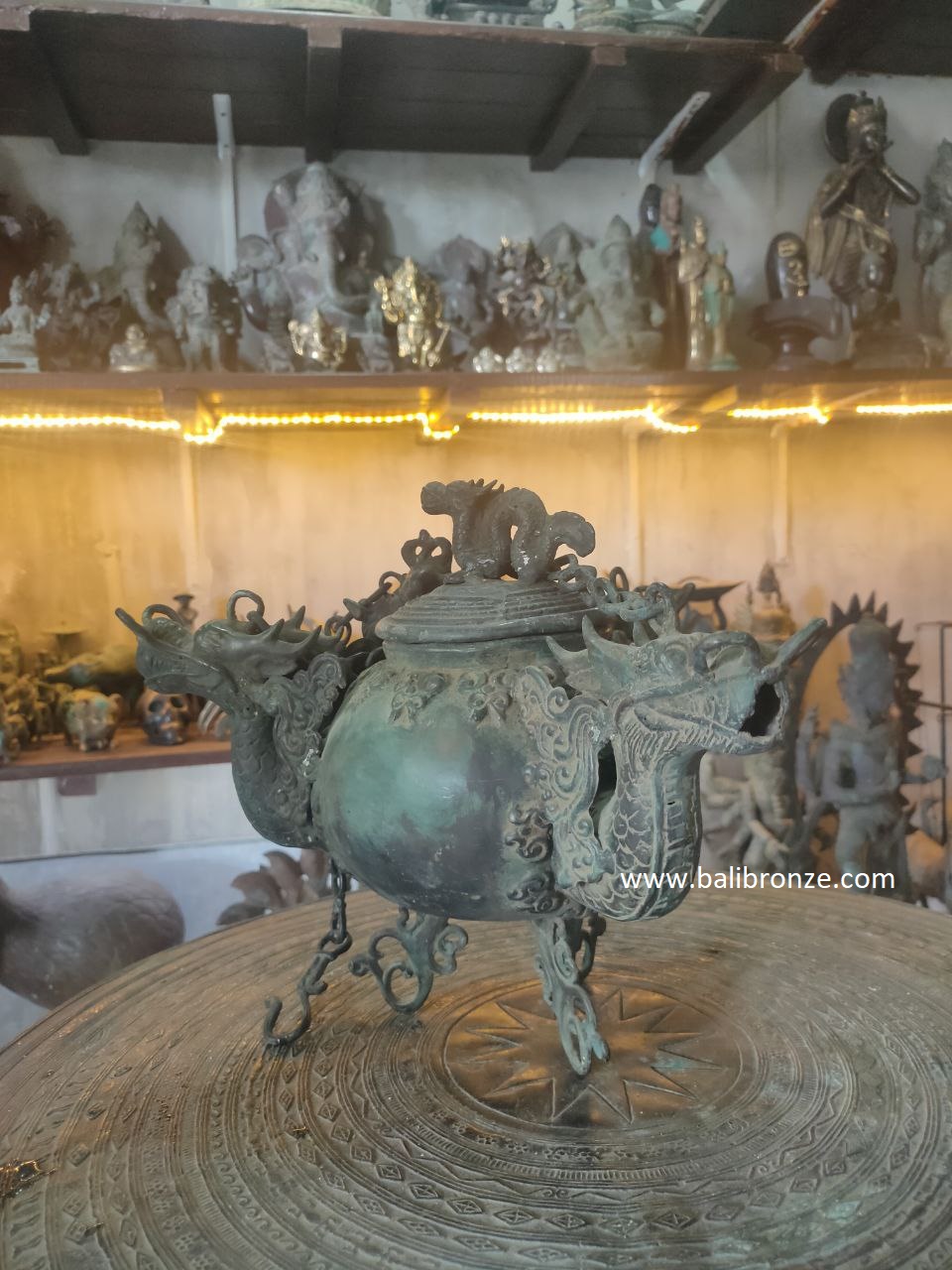 1038 Dragon Lamp 27 cm IMS